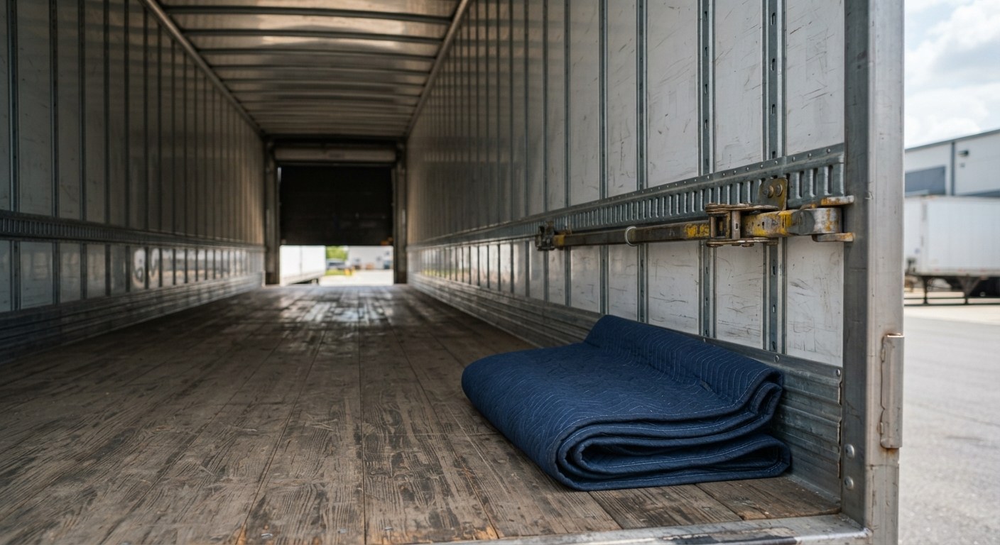 A SOLSEG EQUIPMENT LLC trailer loading at the EMCALLEN dock